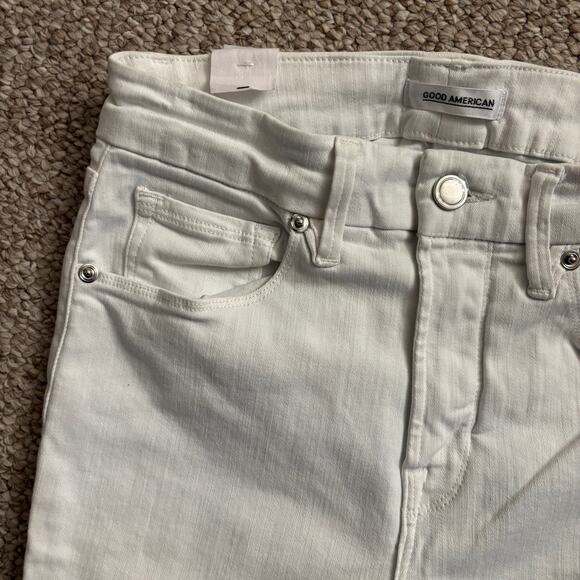 Good American Denim - Good American women’s Good Legs Crop white skinny jeans sz 6 / 28